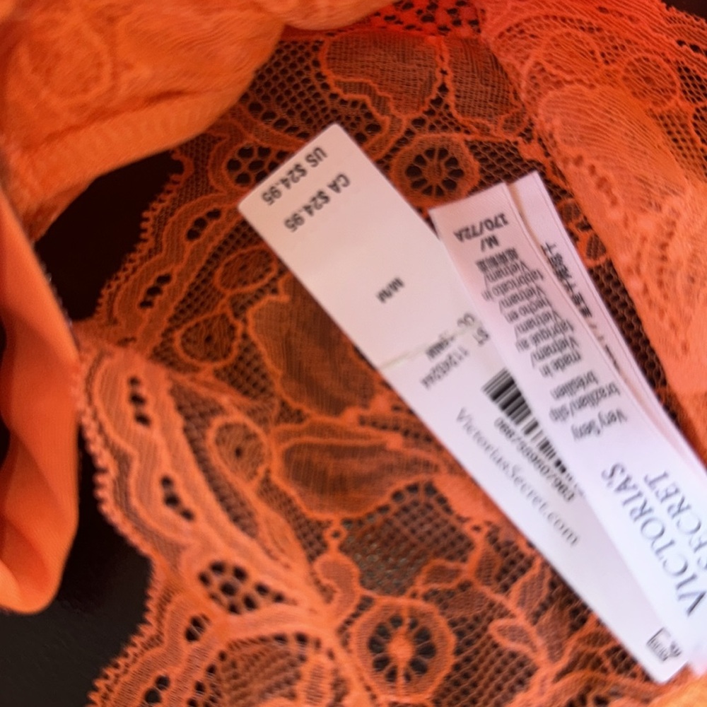 VS bling floral lace orange very sexy brazilian - Picture 3 of 6